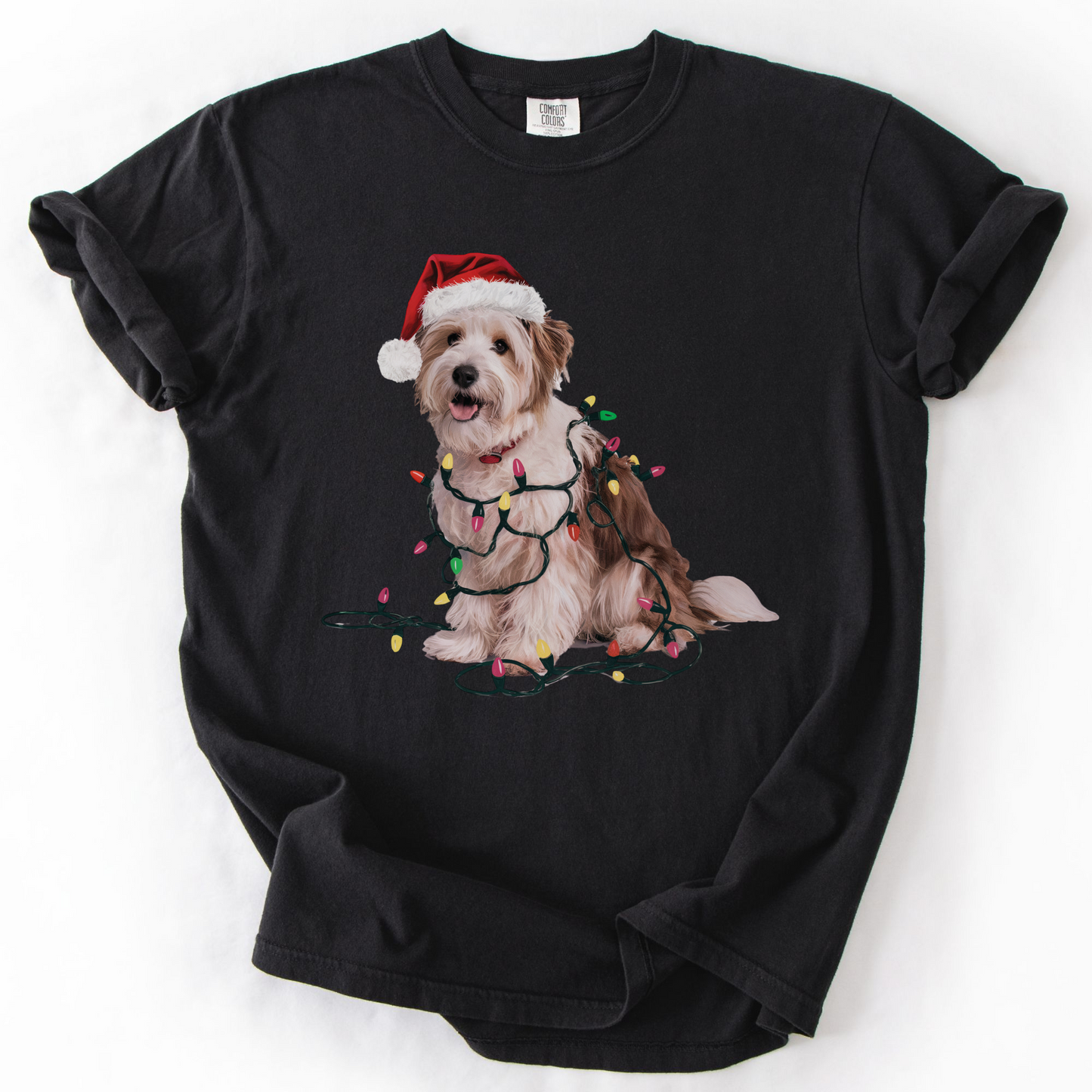 Christmas Coton De Tulear Shirt, Christmas Lights Dog Tee, Christmas Dog Tee, Coton De Tulear Mom Tshirt, Gift for Dog Lover