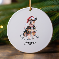 Load image into Gallery viewer, Norfolk Terrier Ornament, Custom Pet Keepsake
