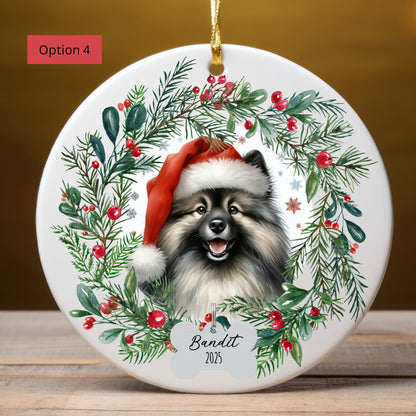 Personalized Keeshond Ornament