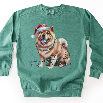 Chow Chow Christmas Lights Sweatshirt
