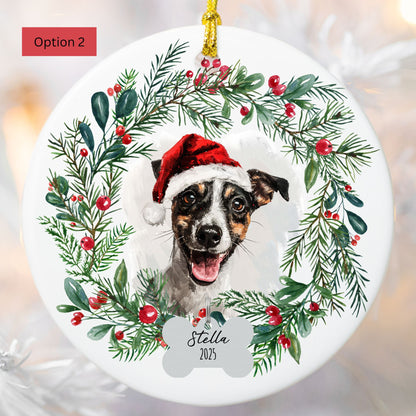 Personalized Smooth Fox Terrier Christmas Ornament