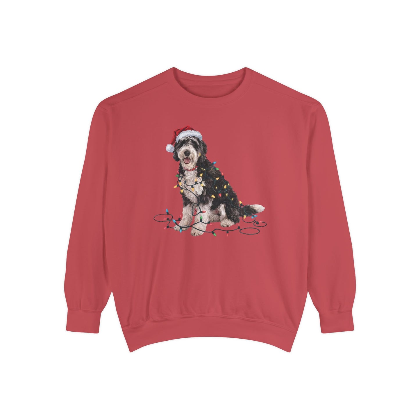 Christmas Labradoodle Sweatshirt, Christmas Lights Dog Sweatshirt, Christmas Dog, Labradoodle Mom, Gift for Dog Lover, Labradoodle