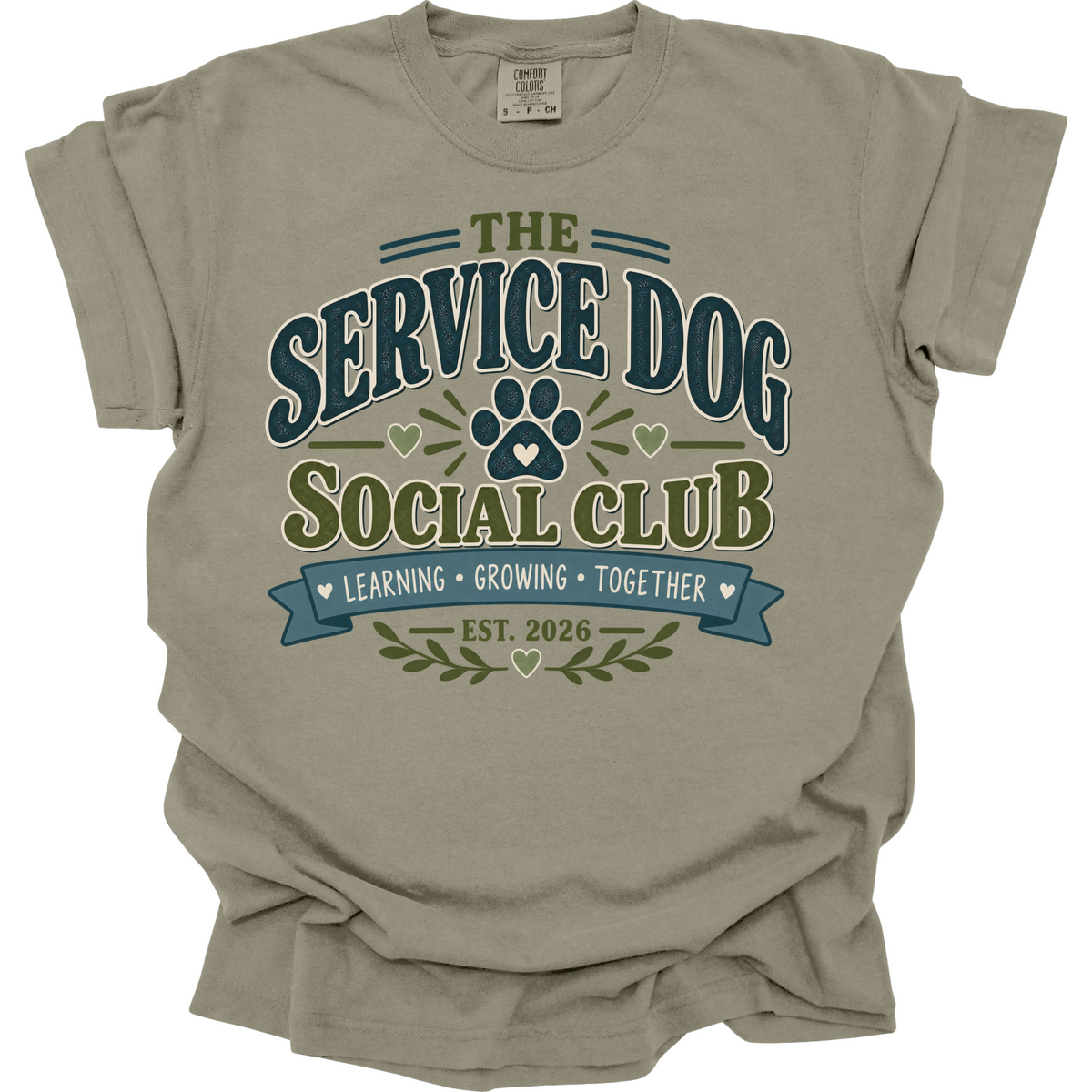 Service Dog Shirt, Service Dog Handler Gift, Working Dog Social Club Tee