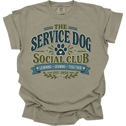 Service Dog Shirt, Service Dog Handler Gift, Working Dog Social Club Tee