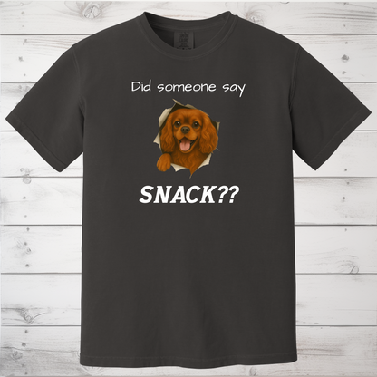 Did Someone Say Snack?? Funny Cavalier King Charles Spaniel Sweatshirt