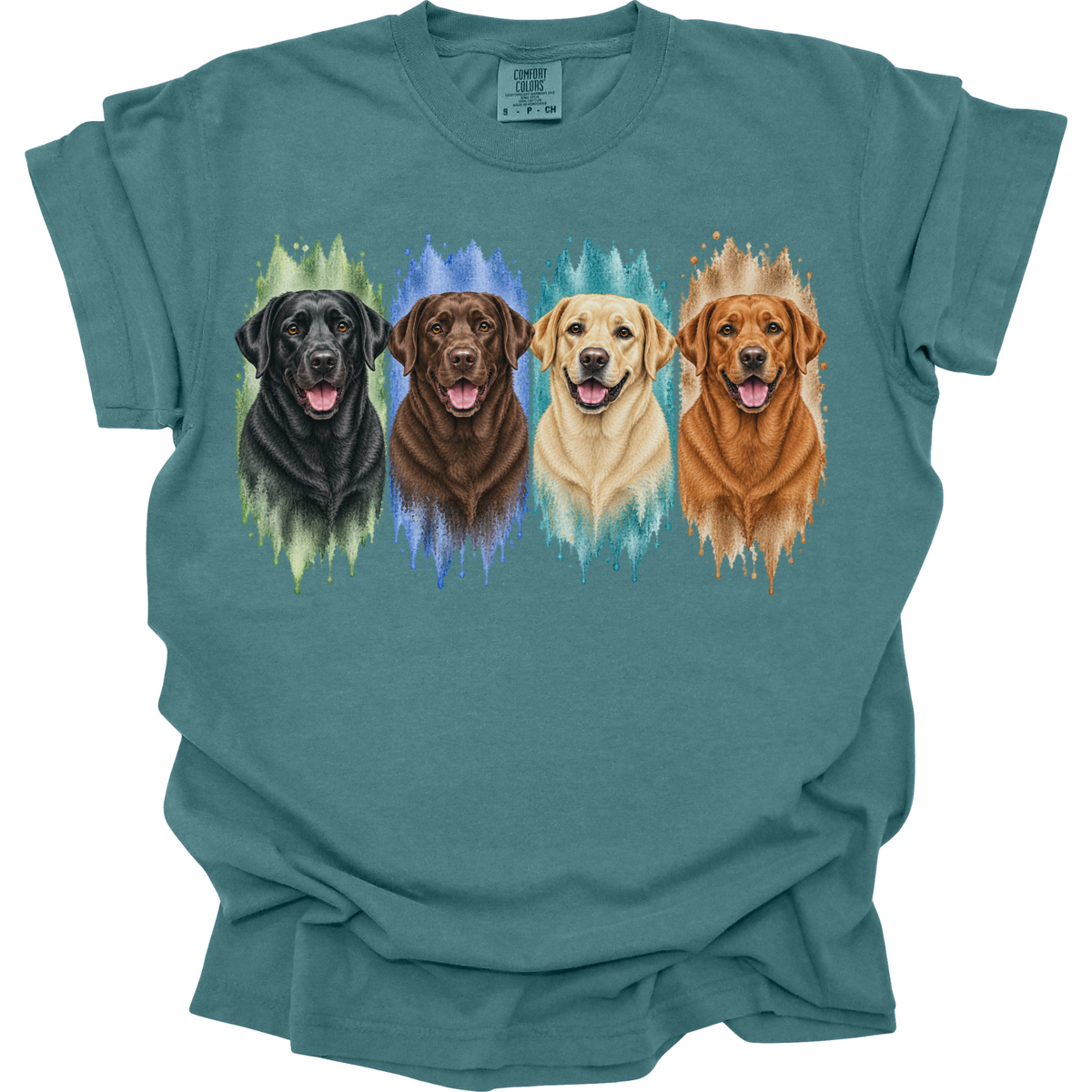 Labrador Retriever Shirt, Black Chocolate Yellow Fox Red Lab Dog Mom Gift