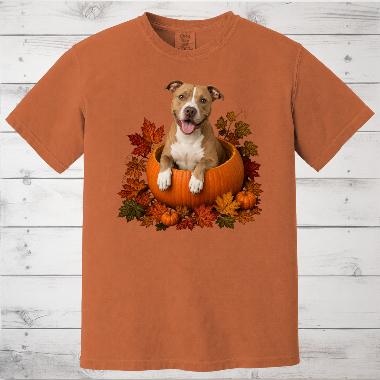 Pitbull Pumpkin Shirt