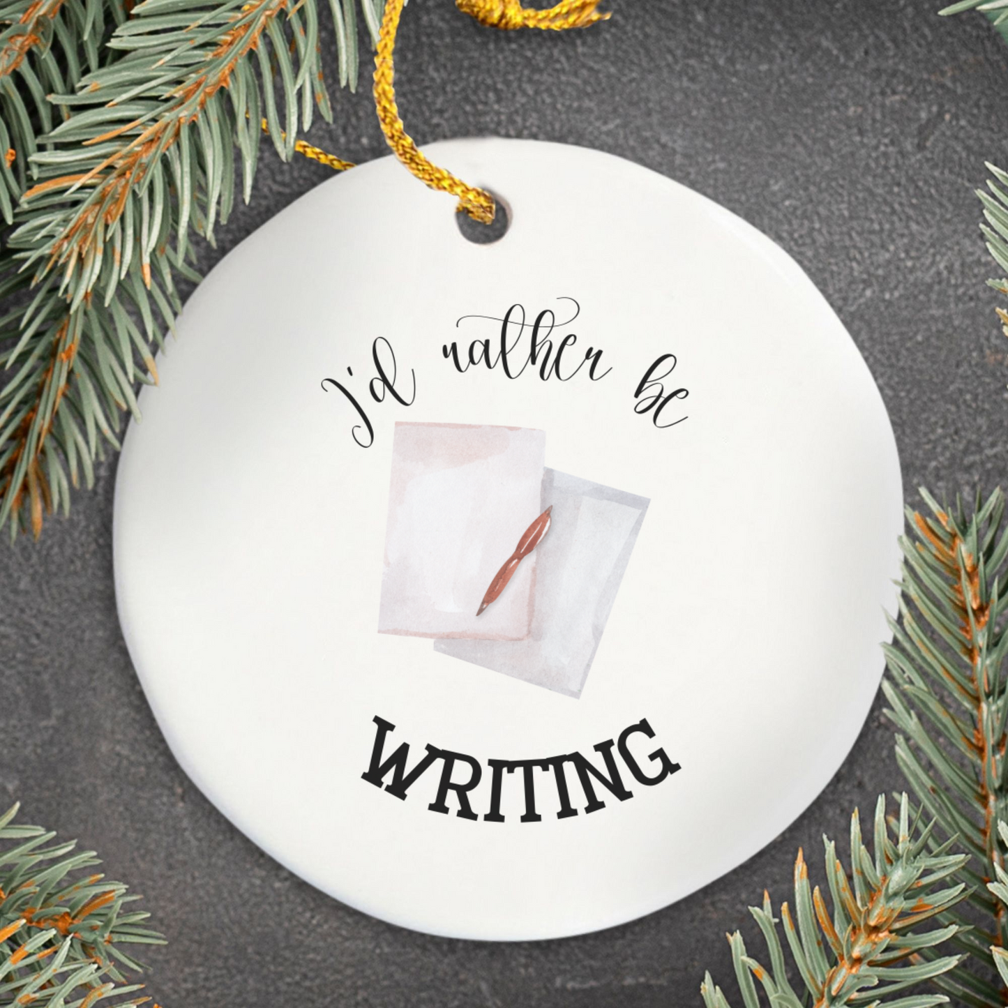Writing Ornament