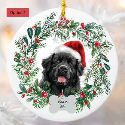 Personalized Newfoundland Christmas Ornament