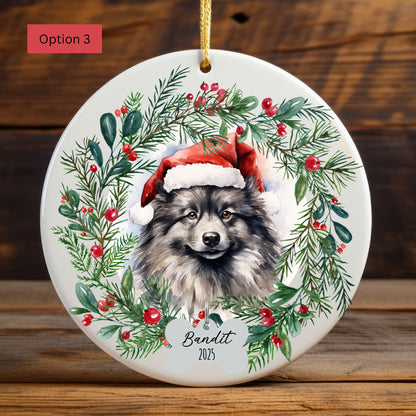 Personalized Keeshond Ornament