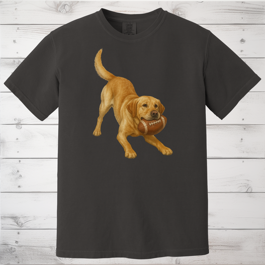 Yellow Lab Football Shirt