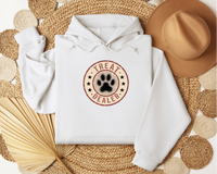 Load image into Gallery viewer, Treat Dealer Shirt, Hoodie, or Tank, Funny Dog Lover Gift, Dog Mom Apparel, Paw Print Pet Lover Top, Dog Dad Apparel
