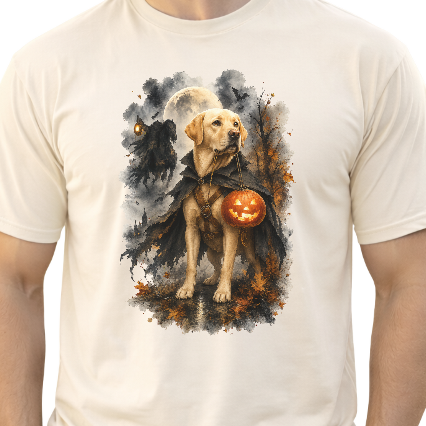 Yellow Lab Headless Horseman Inspired Halloween Comfort Colors Shirt