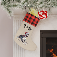 Load image into Gallery viewer, Personalized Great Dane Christmas Stocking, Holiday Decor Gift for Pet Lovers
