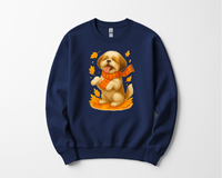 Load image into Gallery viewer, Shih Tzu Fall Shirt, Dog Lover Autumn Sweater, Cozy Pet Apparel, Cute Dog Fall Gift, Seasonal Dog Fashion, Shih Tzu Autumn Wear
