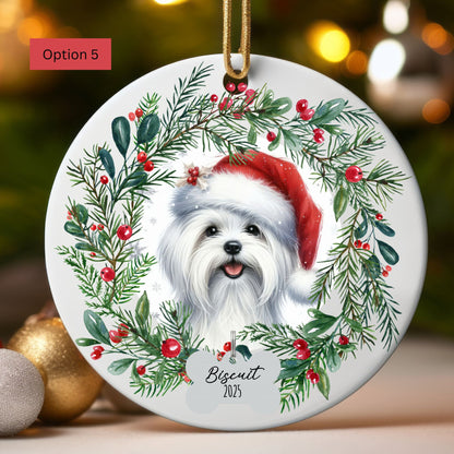 Personalized Maltese Ornament