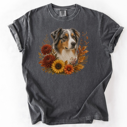 Australian Shepherd Autumn Floral Shirt