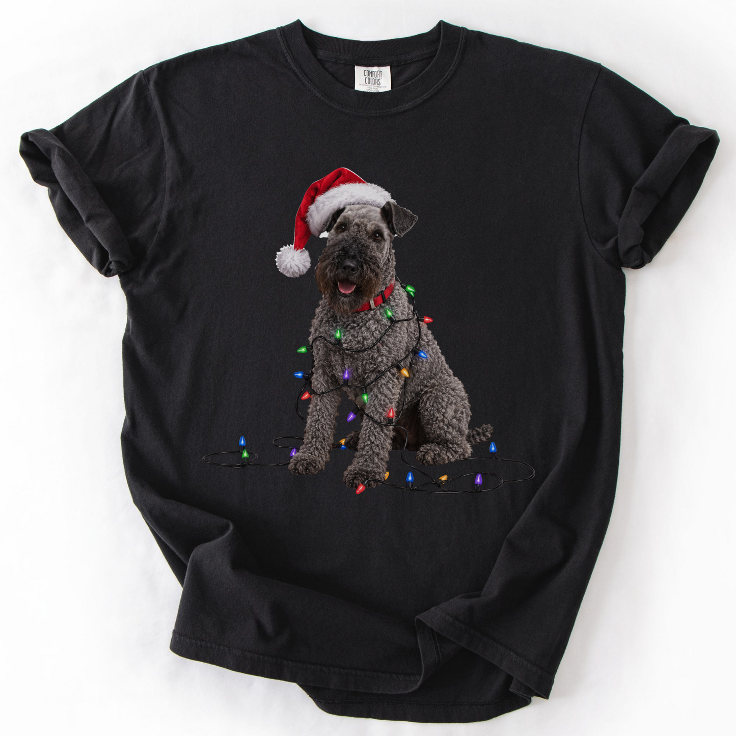 Kerry Blue Terrier Christmas Lights Shirt