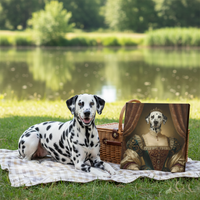 Load image into Gallery viewer, Personalized Queen Dog Portrait, Custom Pet Art Canvas
