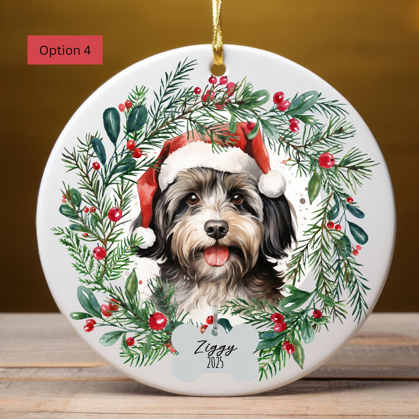 Personalized Havanese Christmas Ornament