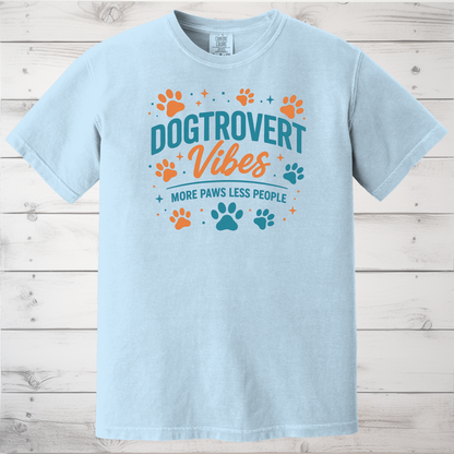Funny Dogtrovert Vibes Retro Dog Lover Shirt