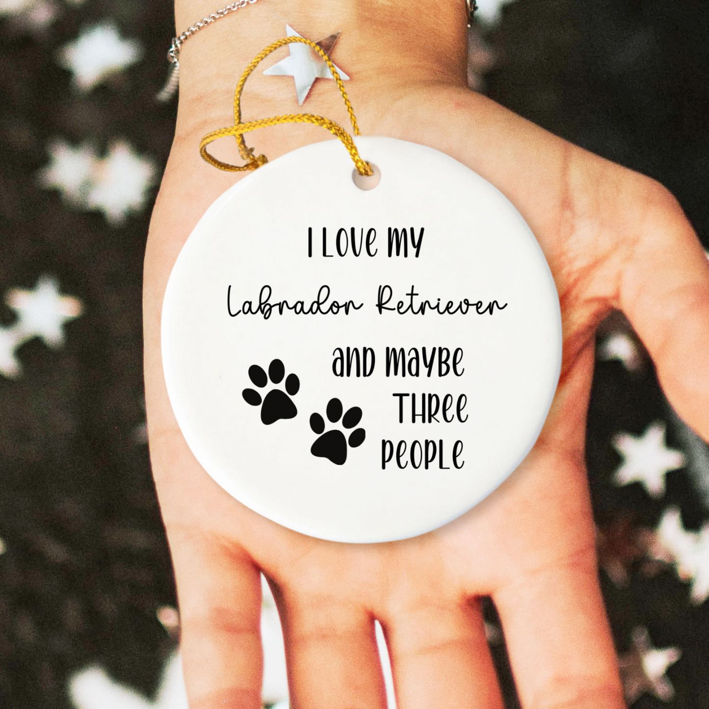 Labrador Retriever Ornament, Dog Lover Gift, Pet Ornament, Pet Lover Gift, Puppy Love Gift, Animal Lover Gift