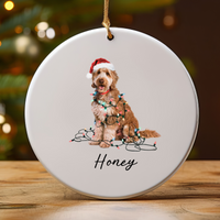 Load image into Gallery viewer, Goldendoodle Ornament, Personalized Christmas Decor
