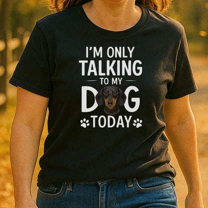 Personalized “Just Talking 2 My Dog” Shirt — Custom Pet Photo Tee