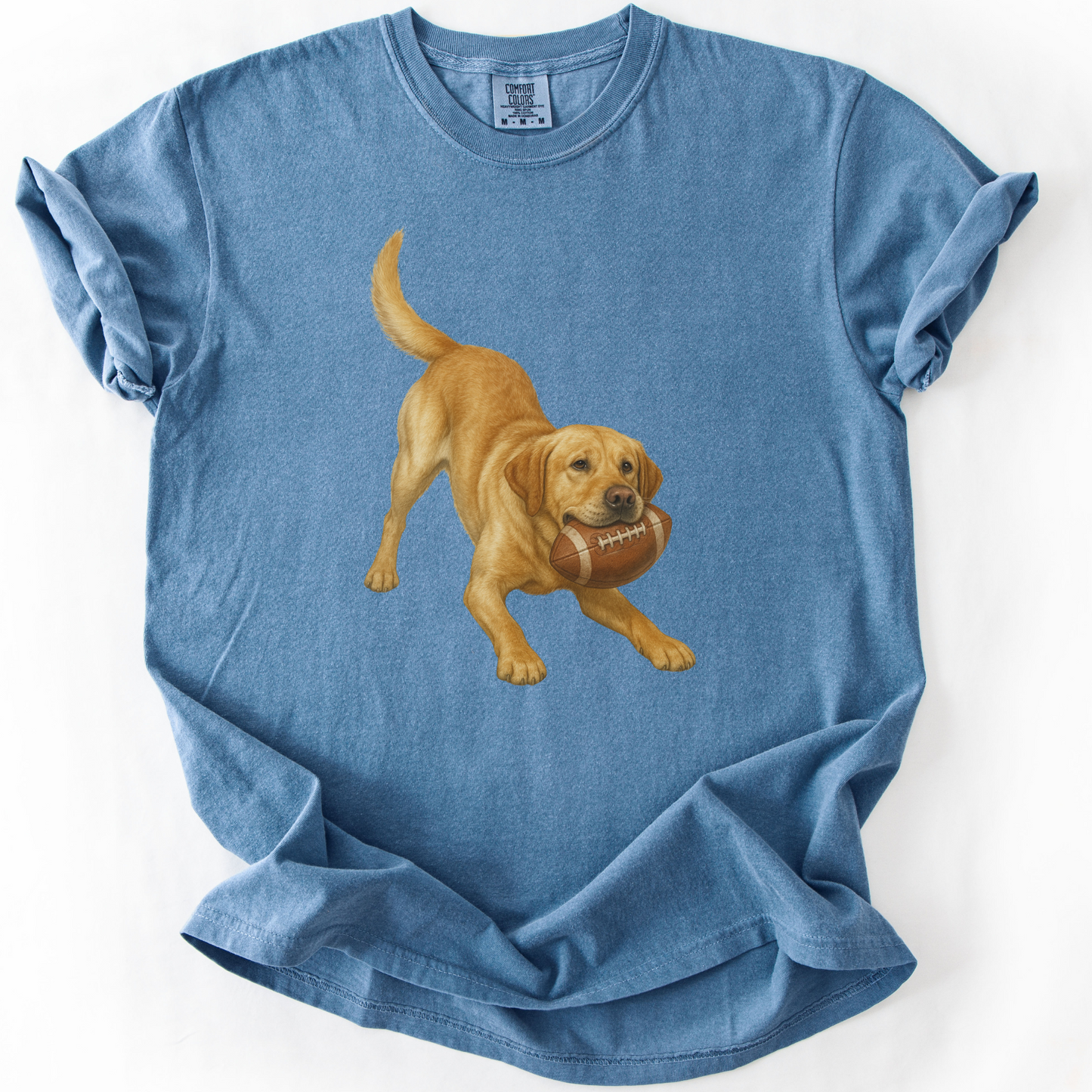 Yellow Lab Football Shirt