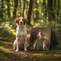 Load image into Gallery viewer, Personalized Royal King Dog Portrait – Custom Pet Art Canvas
