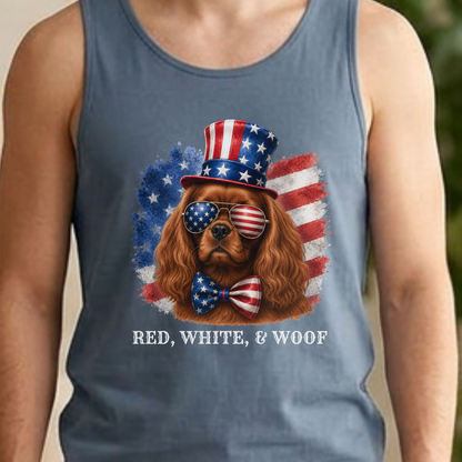 Patriotic Ruby Cavalier Tank Top