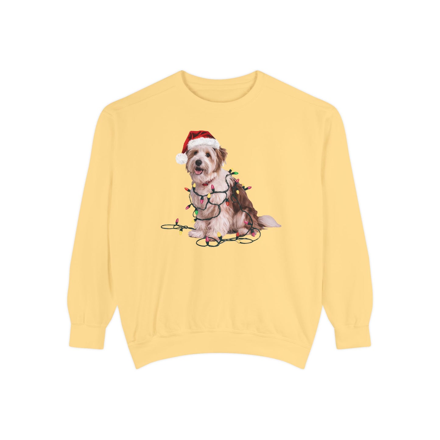 Christmas Coton De Tulear Sweatshirt, Christmas Lights Dog, Christmas Dog, Coton De Tulear Mom, Gift for Dog Lover, Coton De Tulear