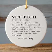 Load image into Gallery viewer, Personalized Custom Vet Tech Gift, Funny Veterinary Assistant Gift, Humorous Vet Tech Keepsake
