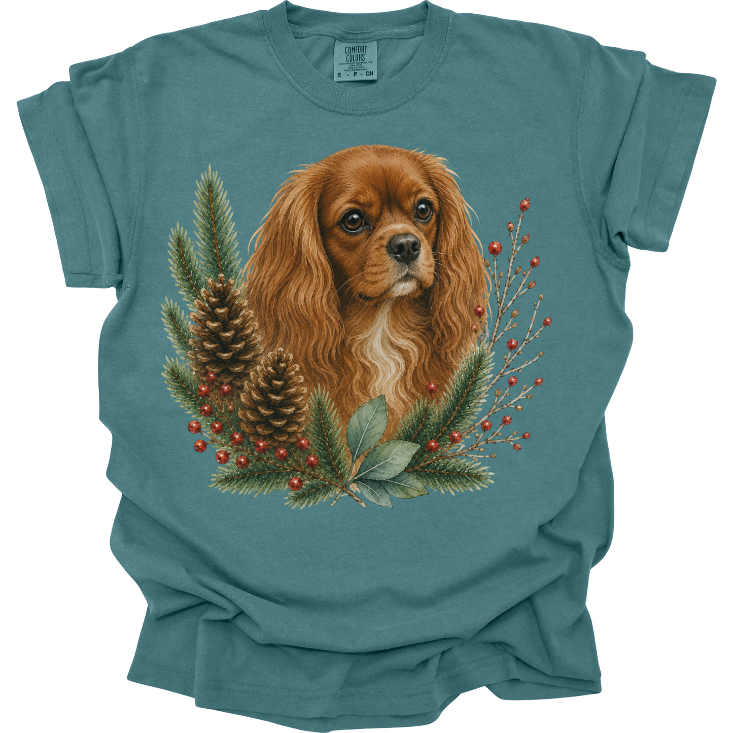 Ruby Cavalier Christmas Shirt, Winter Dog Mom Gift, Cavalier King Charles Spaniel Tee