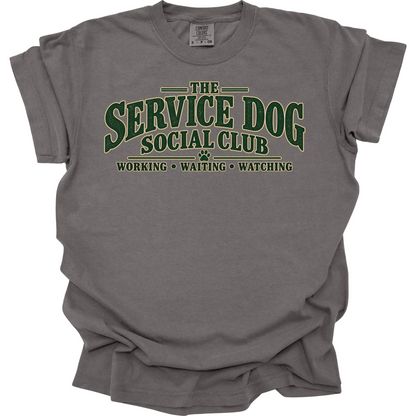 Service Dog Shirt, Service Dog Handler Tee, Working Dog Social Club Gift