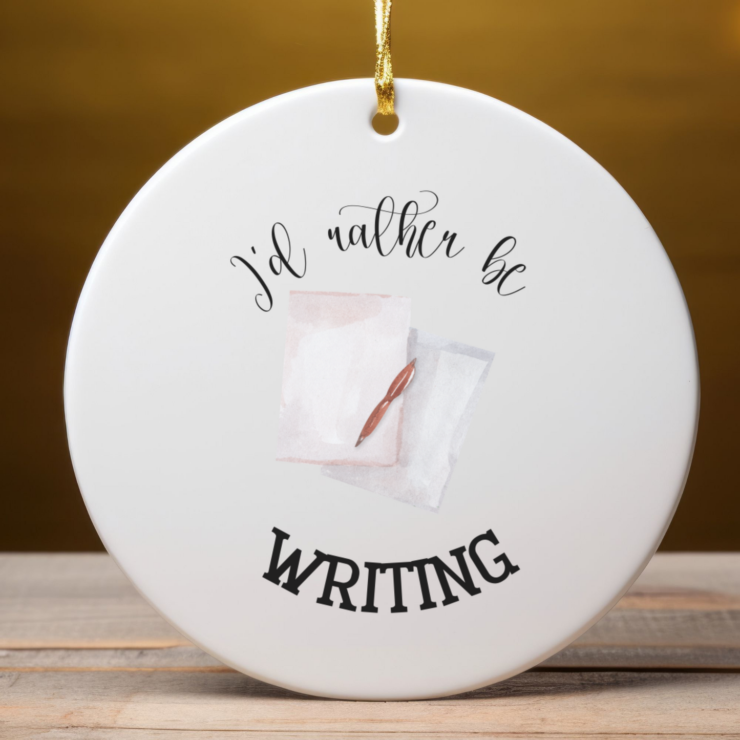 Writing Ornament