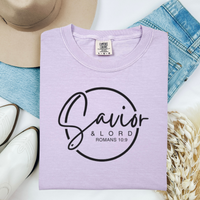Load image into Gallery viewer, Savior &amp; Lord Shirt, Tank or Hoodie, Romans 10:9 Christian Apparel, Bible Verse Faith Gift for Women
