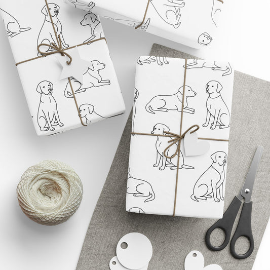 Minimalist Labrador Wrapping Paper
