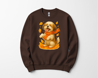 Load image into Gallery viewer, Shih Tzu Fall Shirt, Dog Lover Autumn Sweater, Cozy Pet Apparel, Cute Dog Fall Gift, Seasonal Dog Fashion, Shih Tzu Autumn Wear
