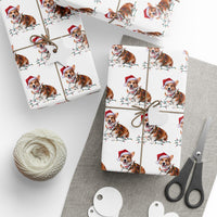Load image into Gallery viewer, Corgi Christmas Lights Wrapping Paper
