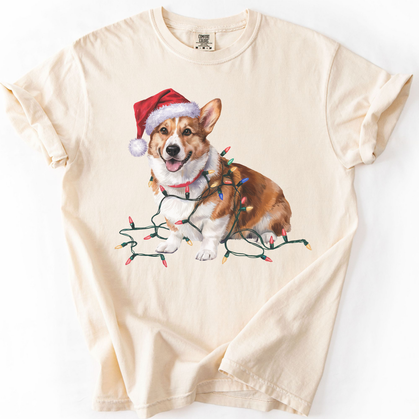 Christmas Cardigan Welsh Corgi Shirt, Christmas Lights Dog Tee, Christmas Dog, Corgi Mom Tee, Gift for Dog Lover, Corgi Tee