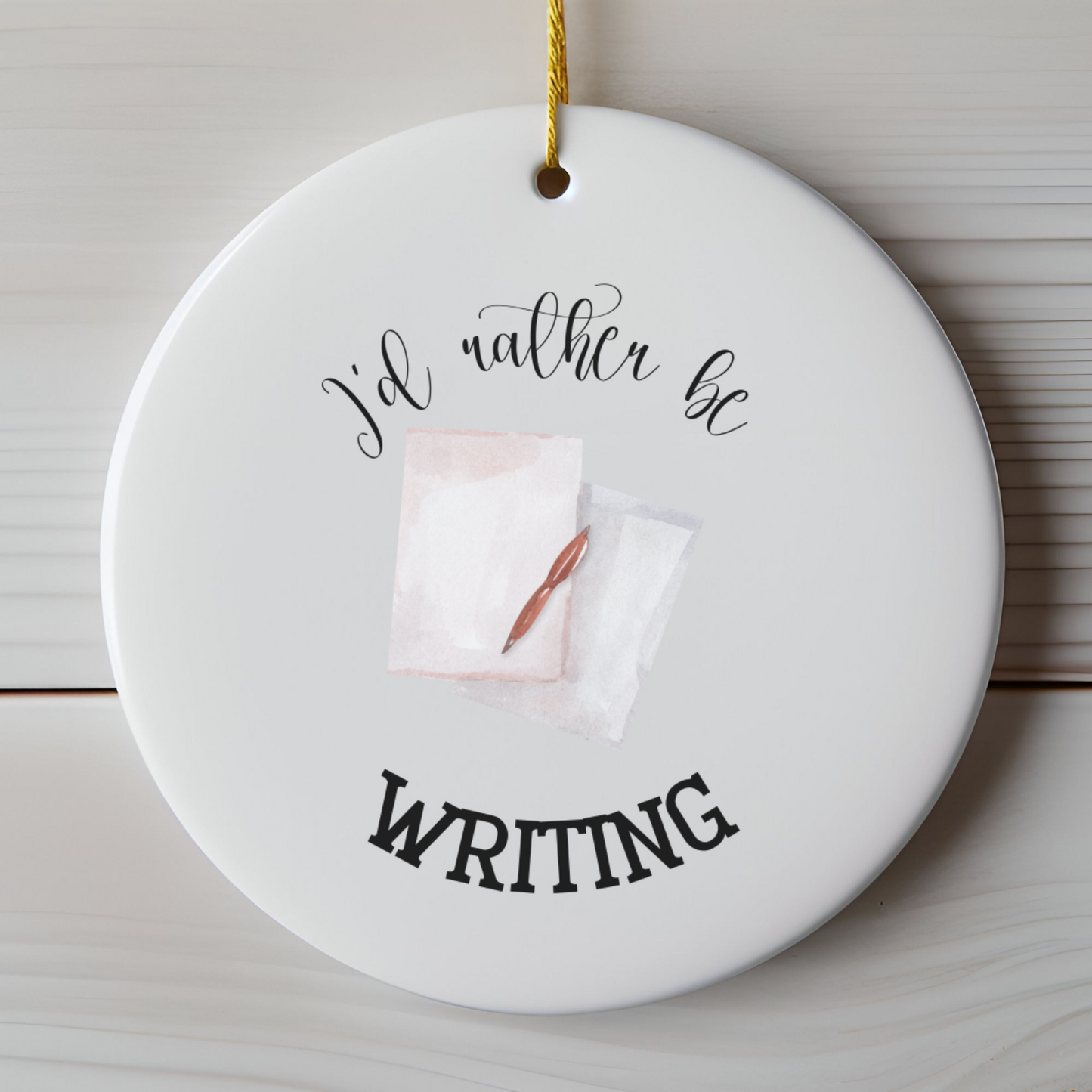 Writing Ornament