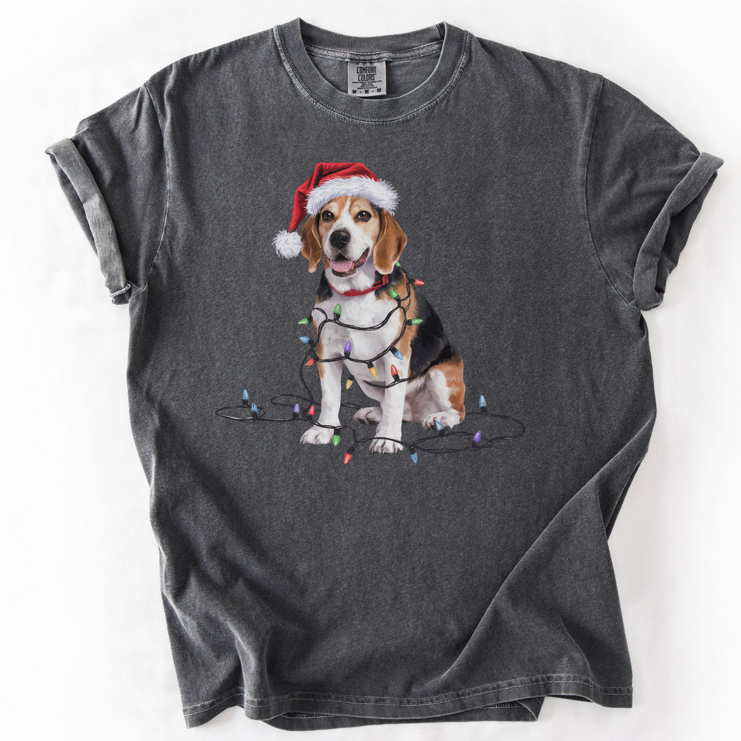 Christmas Beagle Shirt, Christmas Lights Dog Tee, Christmas Dog Tee, Beagle Mom Tshirt, Gift for Dog Lover, Beagle