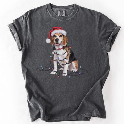 Christmas Beagle Shirt, Christmas Lights Dog Tee, Christmas Dog Tee, Beagle Mom Tshirt, Gift for Dog Lover, Beagle