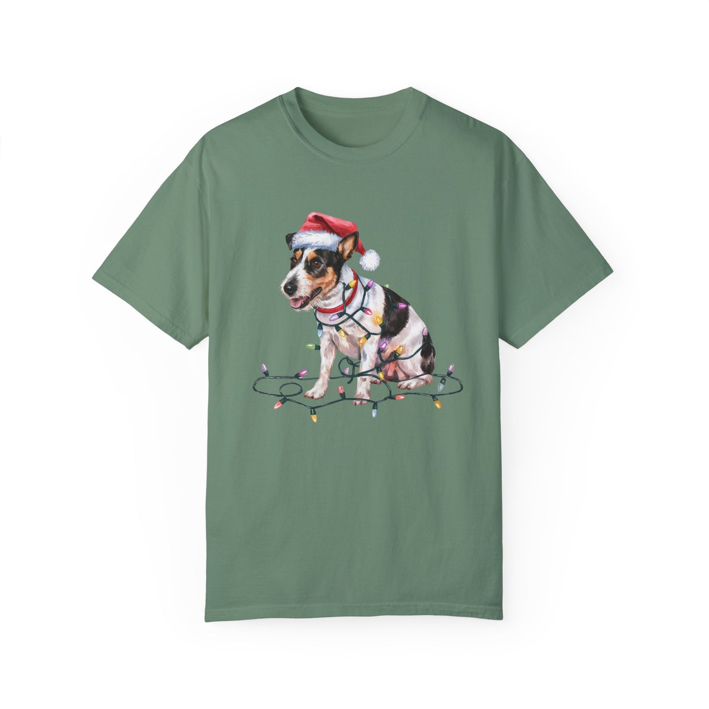 Christmas Rat Terrier Shirt, Christmas Lights Dog Tee, Christmas Dog Tee, Rat Terrier Mom Tshirt, Gift for Dog Lover, Rat Terrier