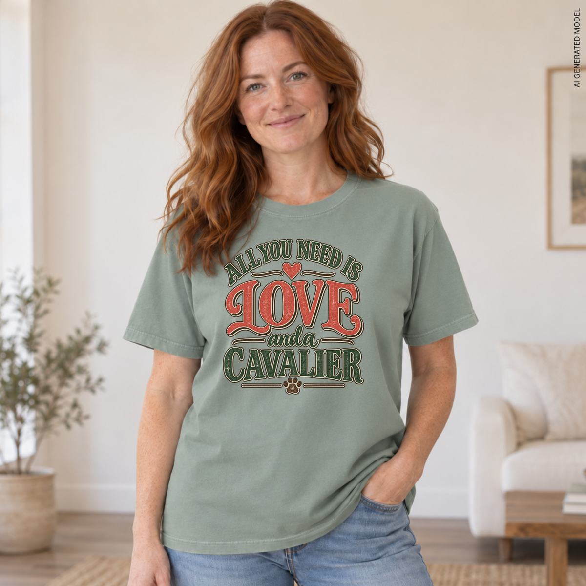 Cavalier King Charles Spaniel Shirt, All You Need Is Love and a Cavalier