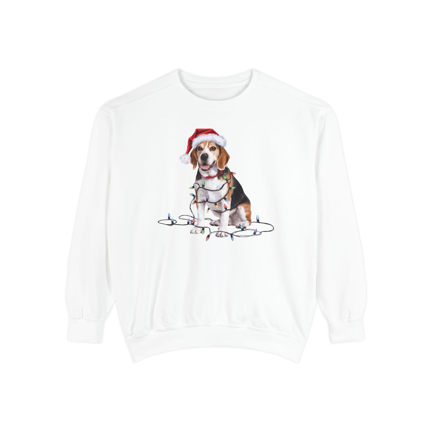 Christmas Beagle Sweatshirt, Christmas Lights Dog Sweatshirt, Christmas Dog, Beagle Mom Sweatshirt, Gift for Dog Lover, Beagle