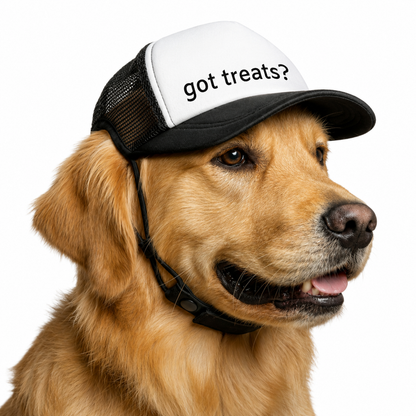 Funny Got Treats Dog Trucker Hat Personalized Puppy Baseball Cap Gift