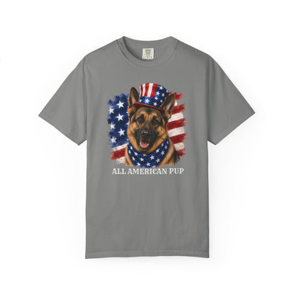 Patriotic German Shepherd All American Pup Shirt
