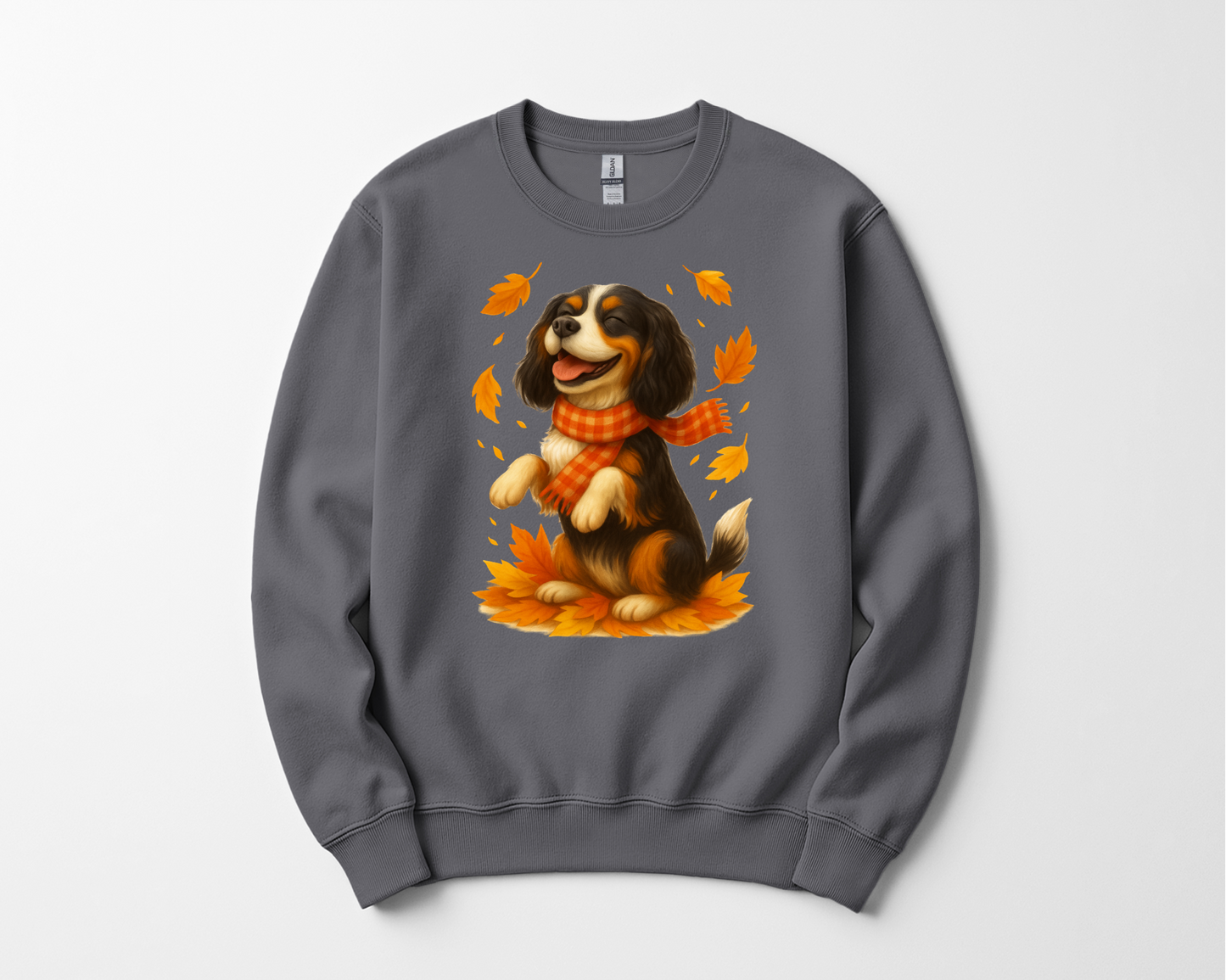 Cavalier King Charles Autumn Shirt, Cozy Spaniel Sweatshirt, Fall Dog Lover Top Gift, Cute Dog Pullover, Autumn Apparel